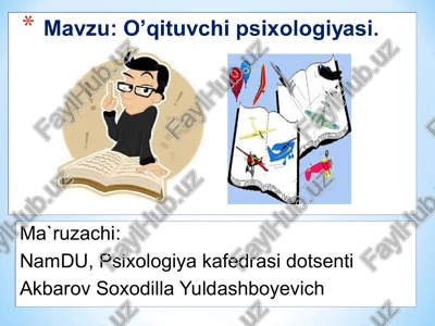 o’qituvchi psixologiyasi — PPT