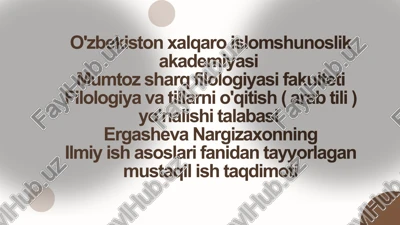 oʼzbekistonda ilmiy-tadqiqot ishlarini tashkil etilishi — PDF