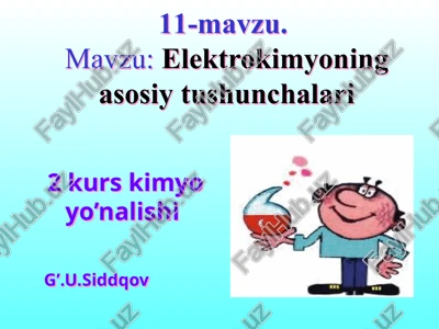 elektrokimyoningasosiytushunchalari — PPTX