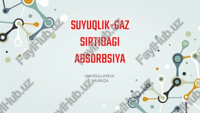 polyanining polemolekulyar adsorbsiya nazariyasi — PPTX