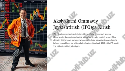 aksiyalarni ommaviy joylashtirish(ipo)ga kirish — PPTX