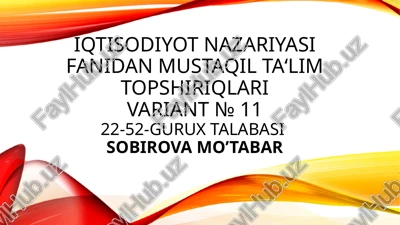 keynes iqtisodiy o'sish modeli — PPTX