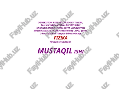 mustaqilishi nanokristallimateriallar — PPTX