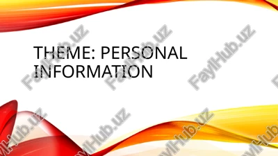 personal information — PPTX