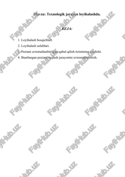 loyihalash texnologiyalari — DOC
