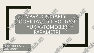 asosiy uzatma — PPTX
