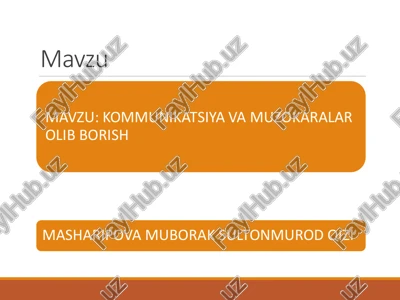 masharipova muborak sultonmurod qizi — PDF