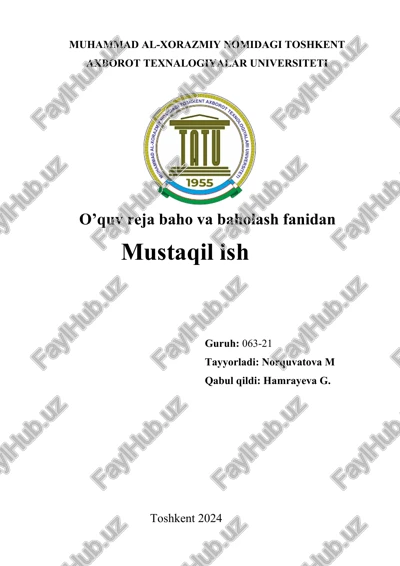 pedagogik testning validligi va ishonchligi — DOCX