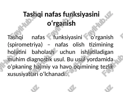 tashqinafasfunksiyasinio‘rganish — PPTX