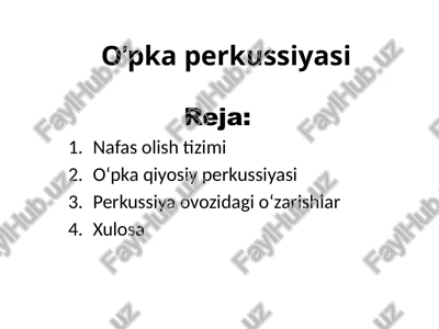 o’pkaperkussiyasi — PPTX