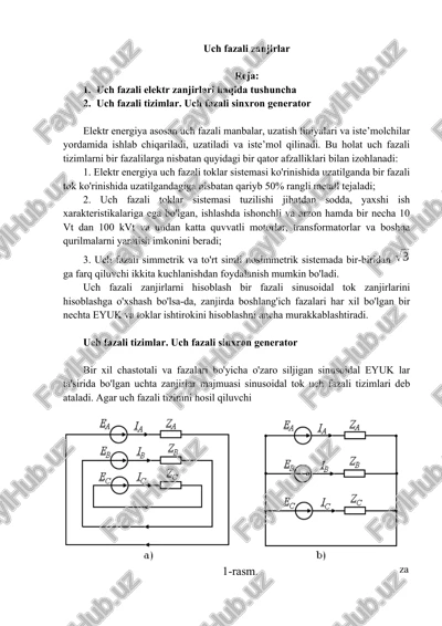 uch fazali zanjirlar — DOCX