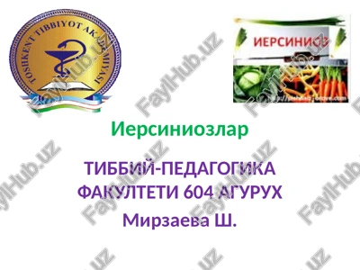 iersiniozlar — PPTX