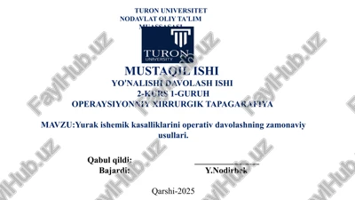 operatsion xirurgik tapagrifiya — PPTX