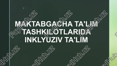 inklyuziv ta'lim — PPTX