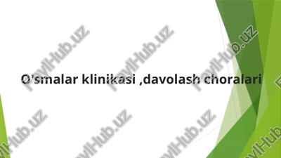 o'sma klinikasi — PPTX