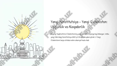 yangi konstitutsiya — PPTX