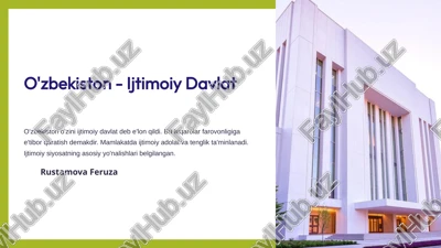 ijtimoiy davlat tamoyillari — PPTX