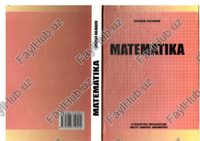 matematika (o’qav qo‘lanma) — PDF