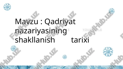 qadriyat nazariyasiningshakllanishtarixi — PPTX