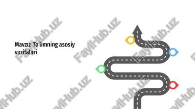 taʼlimning asosiy vazifalari — PPTX