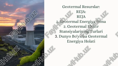 geotermal energiya — PPTX