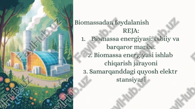 biomassaenergiyasi — PPTX