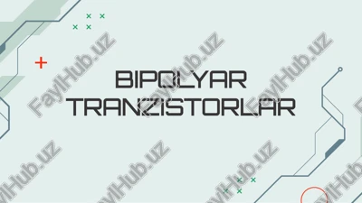 bipolyar tranzistorlar — PPTX