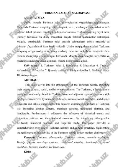 turkman xalqi etnalogiyasi — DOCX