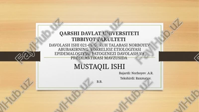 borrelioz etiologiyasi — PPTX