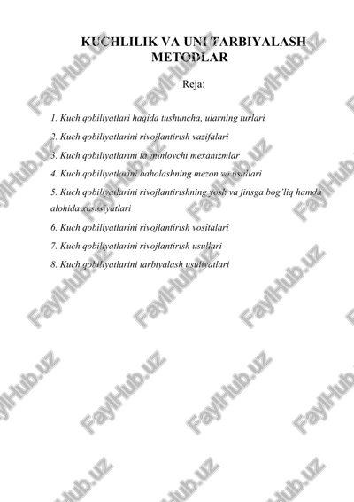 kuchlanish va uni tarbiyalash metodlar — DOCX