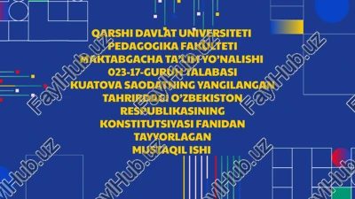 oliy majlis — PPTX