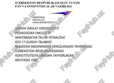 vazirlar mahkamasi ishini rejalashtirish — DOCX