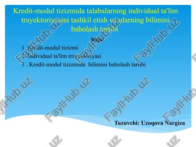 kredit-modultizizmi — PPTX