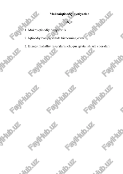 makroiqtisodiy ayniyatlar — DOCX