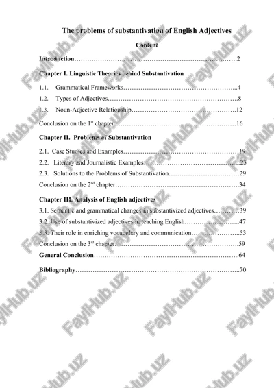 substantivation of english adjectives — DOCX