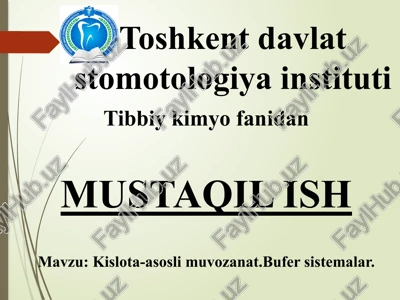 kislota-asosli muvozanat — PPTX