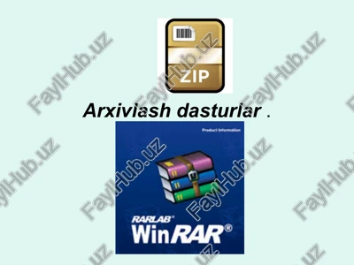 arxivlash dasturlar — PPT