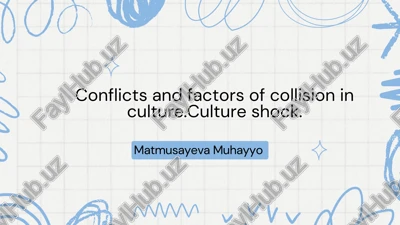 culture shock: conflicts and factors — PDF