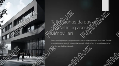 ta'lim sohasida davlat siyosatining asosiy tamoyillari — PPTX