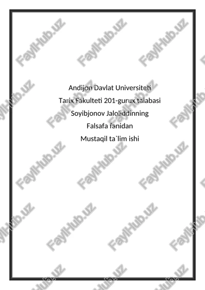 r.dekartning bilish xaqidagi talimoti — DOCX