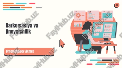 narkomaniya va jinoyatshilik — PPTX