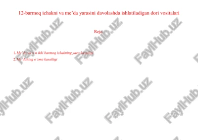 me'daning o’sma kasalligi — PDF