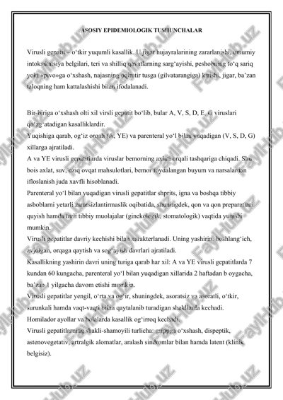 virusli gepatit (hepatitis viruses) — DOCX