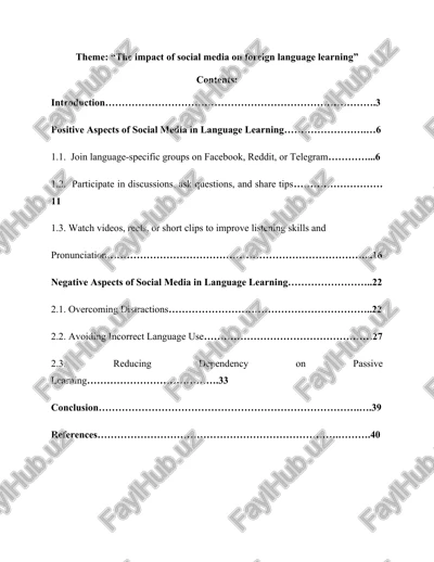 the impact of social media on foreign language learning — DOCX