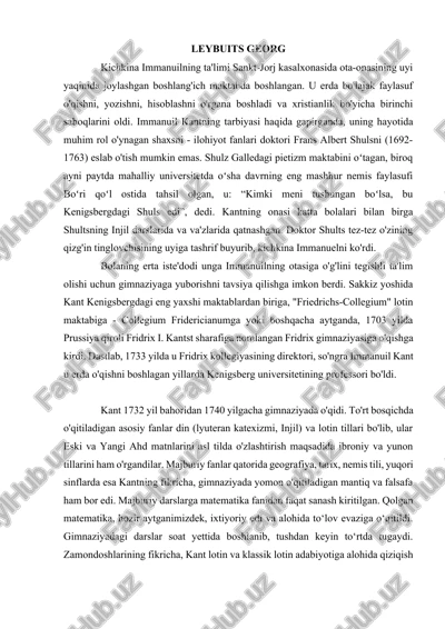 kichkina immanuelning ta'limi — DOCX