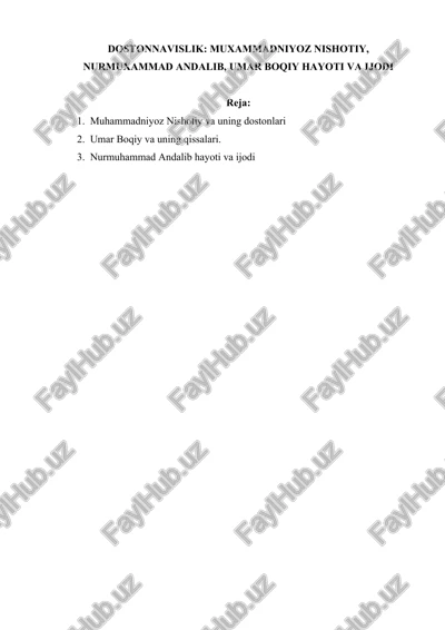 muhammadniyoz nishotiy — DOCX