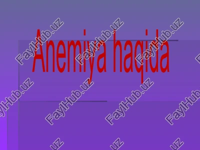 anemiya — PPTX