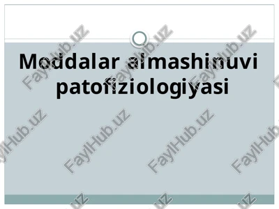 moddalaralmashinuvi patofiziologiyasi — PPTX