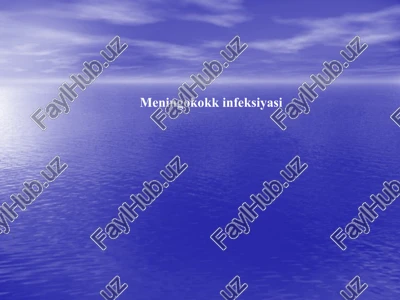 meningokokkinfeksiyasi — PPTX