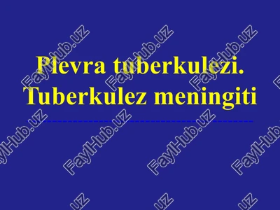 tuberkulezplevriti — PPTX